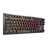 Corsair K70 CORE TKL RGB mechanisch gaming toetsenbord Zwart, US lay-out (QWERTY), Corsair MLX Red v2, 80% (TKL), Hot-swappable, ABS Double shot
