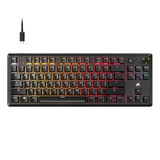 Corsair K70 CORE TKL RGB mechanisch gaming toetsenbord Zwart, US lay-out (QWERTY), Corsair MLX Red v2, 80% (TKL), Hot-swappable, ABS Double shot