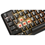 Corsair K70 CORE TKL RGB mechanisch gaming toetsenbord Zwart, US lay-out (QWERTY), Corsair MLX Red v2, 80% (TKL), Hot-swappable, ABS Double shot