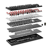 Corsair K70 CORE TKL RGB mechanisch gaming toetsenbord Zwart, US lay-out (QWERTY), Corsair MLX Red v2, 80% (TKL), Hot-swappable, ABS Double shot