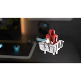 Corsair K70 CORE TKL RGB mechanisch gaming toetsenbord Zwart, US lay-out (QWERTY), Corsair MLX Red v2, 80% (TKL), Hot-swappable, ABS Double shot