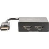 Digitus DisplayPort naar 2x DisplayPort splitter Zwart, 4K