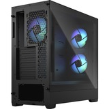 Fractal Design Pop Air RGB Black TG Clear Tint midi tower behuizing Zwart | 2x USB-A | RGB | Window