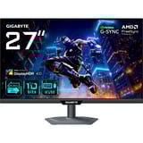 GIGABYTE M27UP 27" UHD & FHD Dual Mode gaming monitor Zwart, 160Hz @ UHD / 320Hz @ FHD, HDMI, DisplayPort, USB-C, Audio