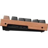 Keychron K10 HE-F1, toetsenbord Zwart/bruin, BE Lay-out, Gateron Double-Rail Magnetic Nebula, RGB leds, Hot-swappable, Bluetooth, 2.4GHz