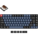Keychron K3 Pro-H3, toetsenbord Zwart, BE Lay-out, Gateron Low Profile Mechanical Brown, RGB-leds, 75%, Double-shot ABS, Hot-swappable, Bluetooth