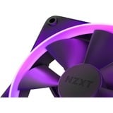 NZXT F140 RGB DUO case fans Zwart, 2 stuks, 140 x 140 x 25 mm, PWM, Incl. controller