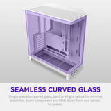 NZXT H6 midi tower behuizing Wit | 2x USB-A | 1x USB-C | Tempered Glass