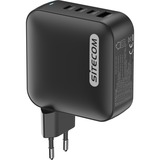 Sitecom 165W GaN Power Delivery oplader Zwart, 3x USB-C, 1x USB-A