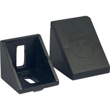Trak Racer 40 mm aluminium hoekbeugel en kap set bevestiging Zwart, 4-delig