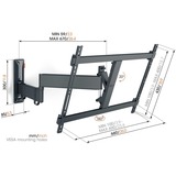 Vogels COMFORT TVM 3645 Draaibare tv-beugel wandmontage  Zwart, 40-77"