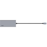 Belkin USB C 7-in-1 Multimedia Hub dockingstation Zilver
