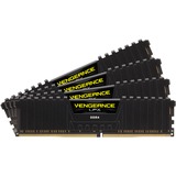 Corsair 128 GB DDR4-3200 Quad-kit werkgeheugen Zwart, CMK128GX4M4E3200C16, Vengeance LPX, XMP