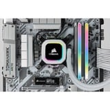 Corsair 32 GB DDR4-3200 Kit werkgeheugen Wit, CMH32GX4M2E3200C16W, Vengeance RGB PRO SL, XMP 2.0