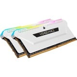 Corsair 32 GB DDR4-3200 (2x 16 GB) Kit werkgeheugen Wit, CMH32GX4M2E3200C16W, Vengeance RGB PRO SL, XMP 2.0