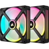 Corsair iCUE LINK QX140 RGB Starterskit case fan Zwart