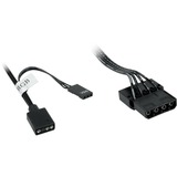Inter-Tech Argus RGB-Fan Set RS-08 case fan Zwart, 4-pins 5,25" fan-connector