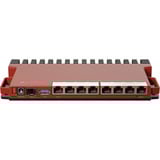 MikroTik L009UIGS-RM router Donkerrood, Qualcomm IPQ-5018 CPU, PoE, SFP