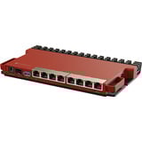 MikroTik L009UIGS-RM router Donkerrood, Qualcomm IPQ-5018 CPU, PoE, SFP