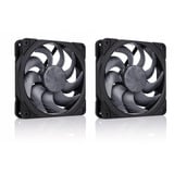 Noctua NF-A12x25 G2 PWM Sx2-PP chromax.black case fans Zwart, 2 stuks, 120 x 120 x 25 mm