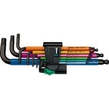 Wera 950/9 Hex-Plus Multicolour 1 Stiftsleutelset, metrisch, BlackLaser 9-delig