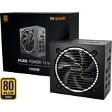 be quiet! Pure Power 12M modulaire 1000 watt voeding  Zwart, 1x 12V-2x6, 4x PCIe