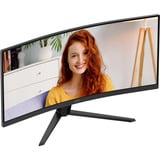 AOC CU34B3E 34" Curved UltraWide monitor Zwart, HDMI, DisplayPort, 120 Hz