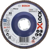 Bosch X-LOCK Lamellenschijf BfM,125mm,K80 slijpschijf 