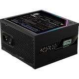 GIGABYTE AORUS ELITE GP-AE850PM PG5, 850 Watt voeding  Zwart, 6x PCIe, 1x 12VHPWR, Kabelmanagement