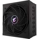 GIGABYTE AORUS ELITE GP-AE850PM PG5, 850 Watt voeding  Zwart, 6x PCIe, 1x 12VHPWR, Kabelmanagement