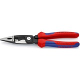 KNIPEX Elektro-Installatietang 13 82 200 Rood/blauw, slank ontwerp, geschroefde verbinding