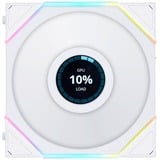 Lian Li UNI FAN TL-LCD120 Reverse White Triple Pack case fan Wit, 4-pin PWM fan-connector, Incl. controller