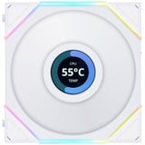 Lian Li UNI FAN TL-LCD120 Reverse White Triple Pack case fan Wit, 4-pin PWM fan-connector, Incl. controller