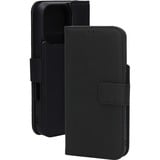Mobiparts iPhone 16 Pro - 2-in-1 leather wallet case telefoonhoesje Zwart