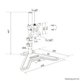 Neomounts DS45-600BL1 Monitorstandaard voor één scherm 10-32" monitorarm Zwart