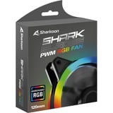 Sharkoon SHARK Blades PWM RGB case fan Zwart, 120 x 120 x 25 mm