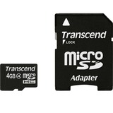 Transcend 4 GB microSDHC Class geheugenkaart 