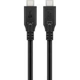 goobay USB4 Gen 2x2 kabel Zwart, 2 meter