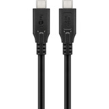 goobay USB-C 4.0 > USB-C kabel Zwart, 2 meter