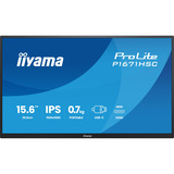 iiyama ProLite P1671HSC-B1 15.6" monitor Zwart (mat), 1x Mini HDMI (Type-C), 2x USB-C, Audio