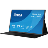 iiyama ProLite P1671HSC-B1 15.6" monitor Zwart (mat), 1x Mini HDMI (Type-C), 2x USB-C, Audio
