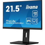 iiyama ProLite XUB2292HSU-B6 21.5" monitor Zwart, 100Hz, HDMI, DisplayPort, USB, Audio, AMD FreeSync