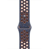 Apple Sportbandje van Nike - Blue Flame (45 mm) - M/L armband Donkerblauw/oranje