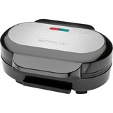 Clatronic Hamburger grill HBM 3696 contactgrill Roestvrij staal/zwart, 1.000 Watt