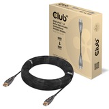 Club 3D DisplayPort 1.4 Active Optical Cable Unidirectional, 20m kabel Zwart, 4K120Hz, 8K60Hz