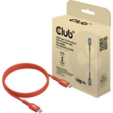 Club 3D Gecertificeerde USB-C kabel Oranje, 1 meter, 240 W