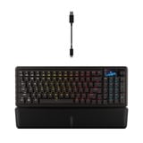 Corsair VANGUARD 96 WIRELESS RGB mechanisch gaming toetsenbord Zwart, US lay-out (QWERTY), Corsair MLX Plasma, 96%, RGB, Keycaps PBT double-shot, ABS single-shot, Hot-swap, RF2.4 / USB / Bluetooth