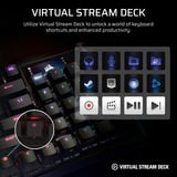 Corsair VANGUARD 96 WIRELESS RGB mechanisch gaming toetsenbord Zwart, US lay-out (QWERTY), Corsair MLX Plasma, 96%, RGB, Keycaps PBT double-shot, ABS single-shot, Hot-swap, RF2.4 / USB / Bluetooth