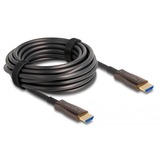 DeLOCK Actieve optische HDMI kabel Zwart, 10 meter, 8K
