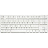 Ducky One 3 RGB TKL White, gaming toetsenbord Wit/zilver, BE Lay-out, Cherry MX RGB Blue, RGB leds, TKL, ABS